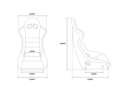 MTC-S1 SimRacing Seat with integrated MTC-P Extreme Seat Haptics
